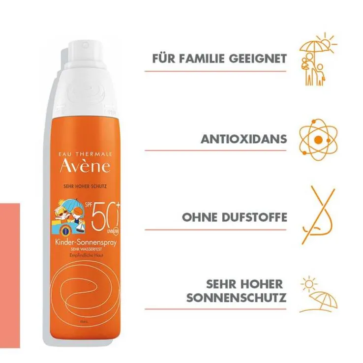 Avene Kinder-Sonnenspray SPF 50+, 200 ml