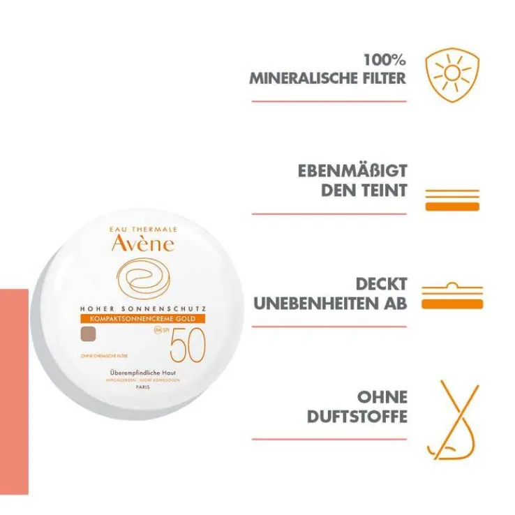 Avene Kompaktsonnencreme gold SPF 50, 10 g