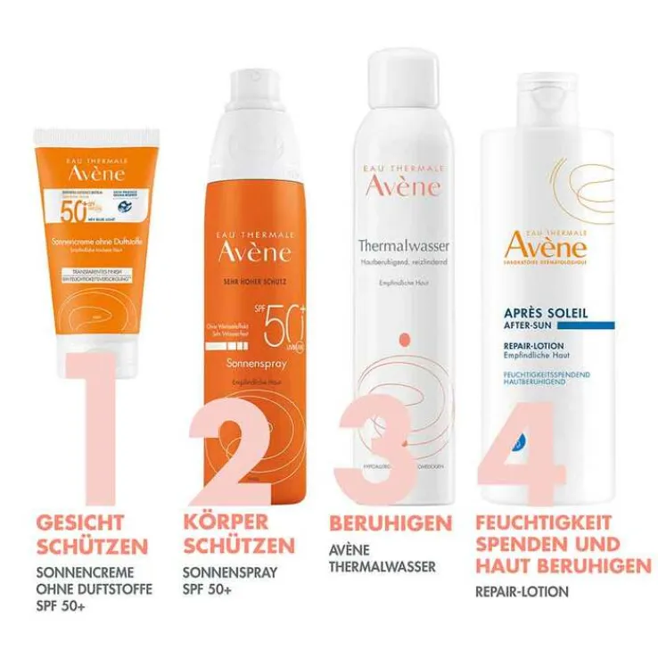 Avene Sonnencreme SPF 50 + ohne Duftstoffe, 50 ml