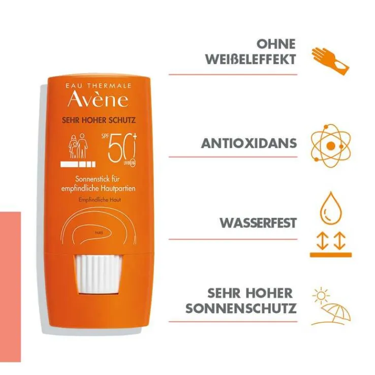 Avene Sonnenstick SPF 50+ empfindliche Hautpartien, 8 g