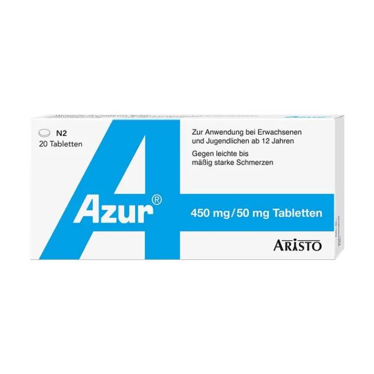 Azur Paracetamol plus Coffein Tabletten, 20 St