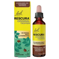 Bachblüten Original Rescura Tropfen alkoholfrei Schoko Minze, 20 ml