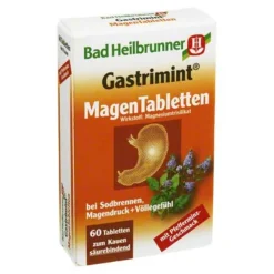 Bad Heilbrunner Gastrimint Magen Tabletten Kautabletten, 60 St