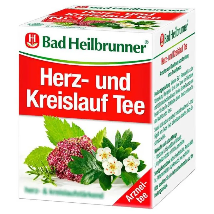 Bad Heilbrunner Tee Herz Kreislauf N Filterbeutel, 8X1.5 g