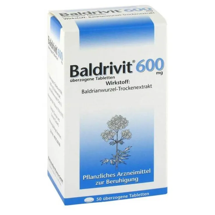 Baldrivit 600 mg überzogene Tabletten, 50 St