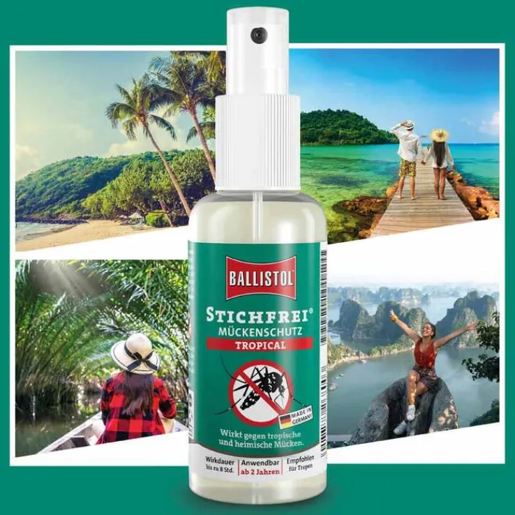 Ballistol Stichfrei Mückenschutz Tropical Pumpspray, 100 ml