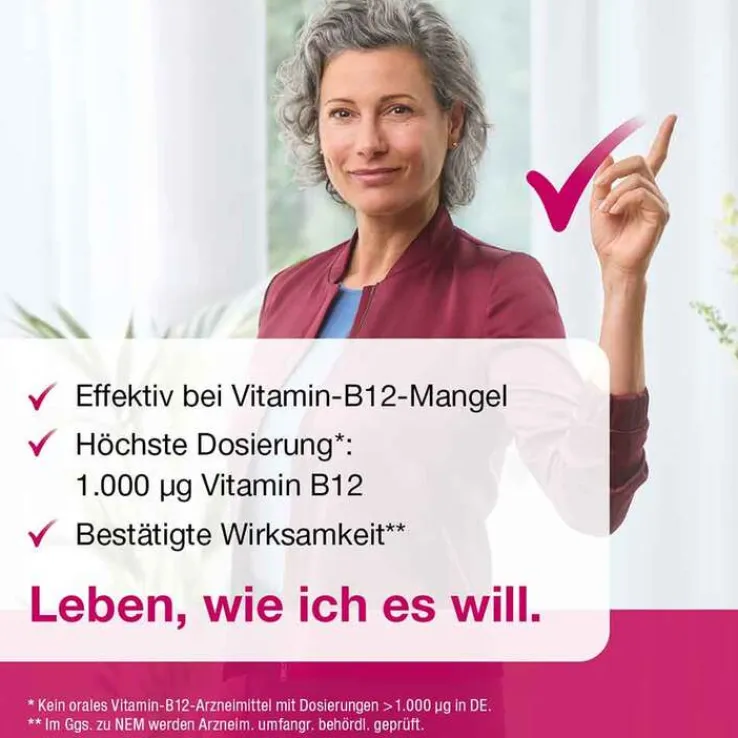 B12 Ankermann 1000 µg Vitamin B12 Tabletten hochdosiert, 100 St