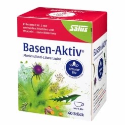 Basen Aktiv Tee Nr.2 Mariend.-Löwenzahn Bio Salus, 40 St