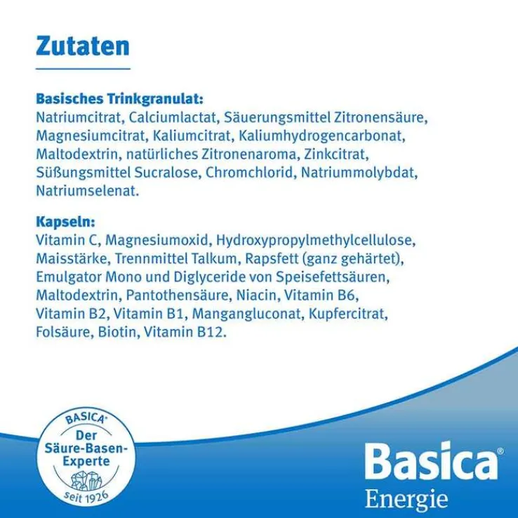 Basica Energie Trinkgranulat + Kapseln, 30 St