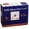 BD Micro-Fine + U 100 Ins.Spr. 0,3x8 mm, 100 St