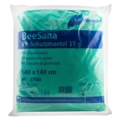 Beesana Schutzmantel 140x140 cm grün, 100 St