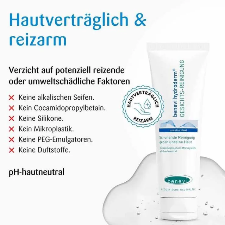 Benevi Hydroderm Gesichts Reinigung, 125 ml