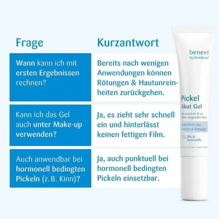 Benevi Hydroderm Pickel Akut Gel, 15 ml