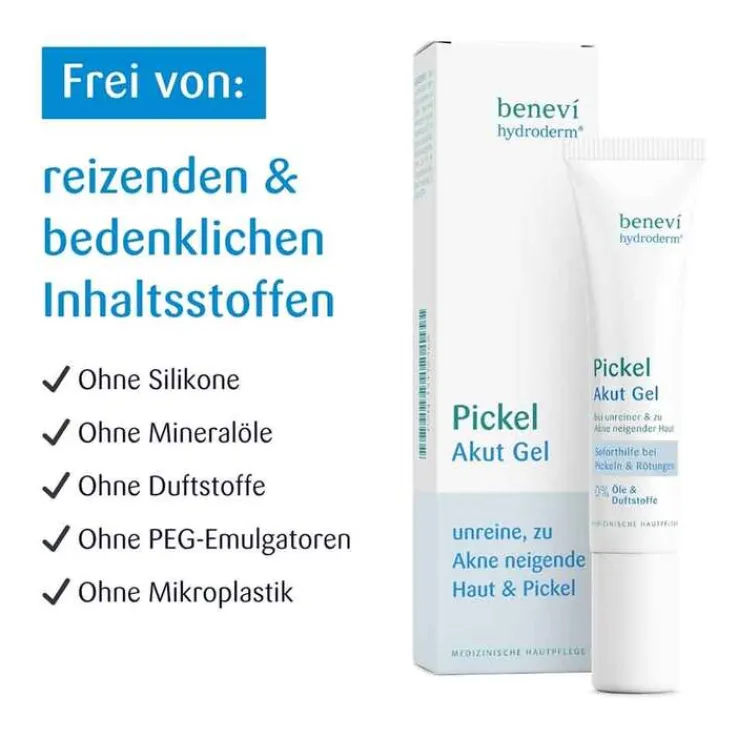 Benevi Hydroderm Pickel Akut Gel, 15 ml