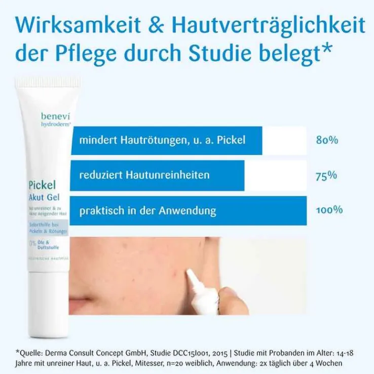 Benevi Hydroderm Pickel Akut Gel, 15 ml