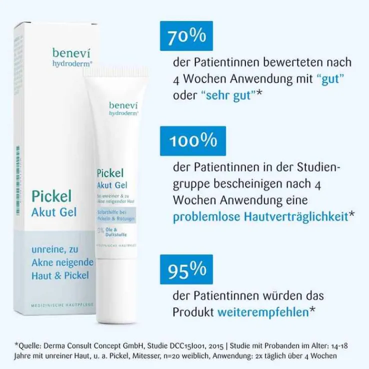 Benevi Hydroderm Pickel Akut Gel, 15 ml
