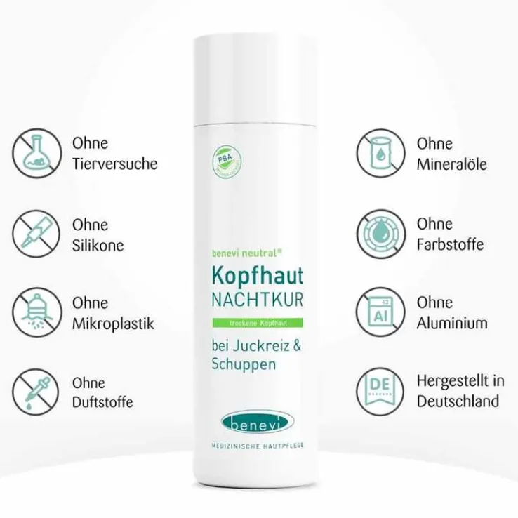 Benevi Neutral Kopfhaut Nachtkur Lotion, 200 ml
