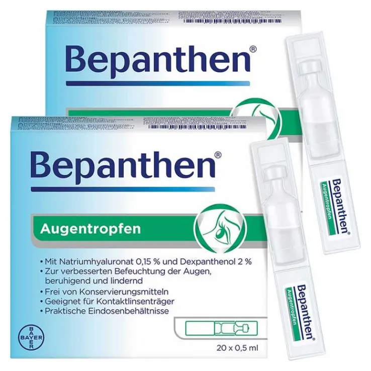 BEPANTHEN® Augentropfen , 2x10 ml
