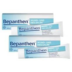 Bepanthen Wund- und Heilsalbe bei oberflächlichen Hautverletzungen, 2x100 g