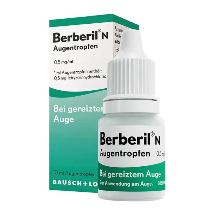 Berberil N Augentropfen bei akut geröteten, gereizten Augen, 10 ml