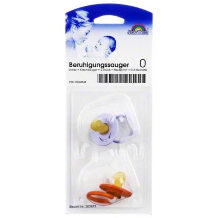 Beruhigungssauger Kirsche Latex, 2 St