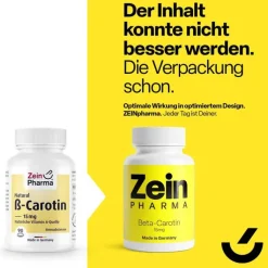 Beta Carotin Natural 15 mg Zeinpharma Weichkapseln, 90 St