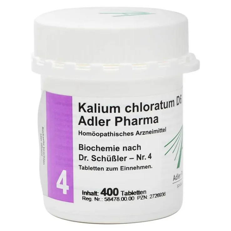 Biochemie Adler 4 Kalium chl, 400 St