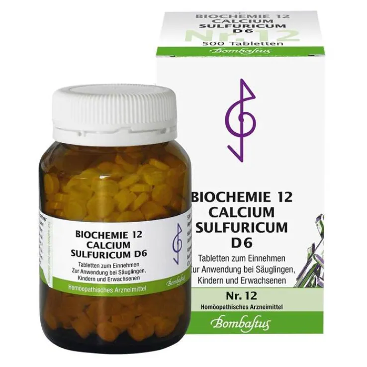 Biochemie 12 Calcium sulfuricum D 6 Tabletten, 500 St