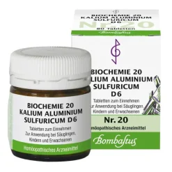 Biochemie 20 Kalium aluminium sulfuricum D 6 Tabletten, 80 St