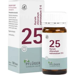 Biochemie Pflüger 25 Aurum chloratum Natrium D 6 Tabletten, 100 St
