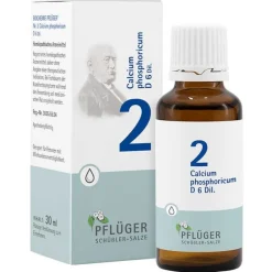 Biochemie Pflüger 2 Calcium phosphoricum D 6 Tropfen, 30 ml