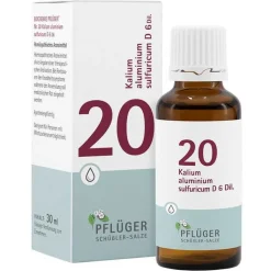 Biochemie Pflüger 20 Kalium aluminium sulfuricum D 6 Tropfen, 30 ml