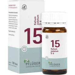 Biochemie Pflüger 15 Kalium jodatum D 6 Tabletten, 100 St