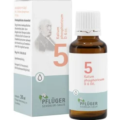 Biochemie Pflüger 5 Kalium phosphoricum D 6 Tropfen, 30 ml