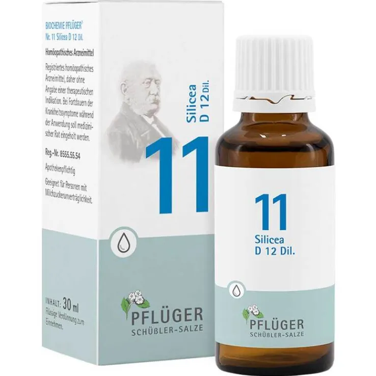 Biochemie Pflüger 11 Silicea D 12 Tropfen, 30 ml