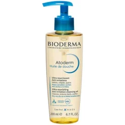 Bioderma Atoderm Huile de Douche für trockene, zu Neurodermitis und Ekzemen neigende Haut, 200 ml