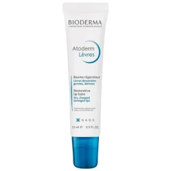 Bioderma Atoderm Levres Baume Lippenbalsam für risssige und sehr trockene Lippen, 15 ml