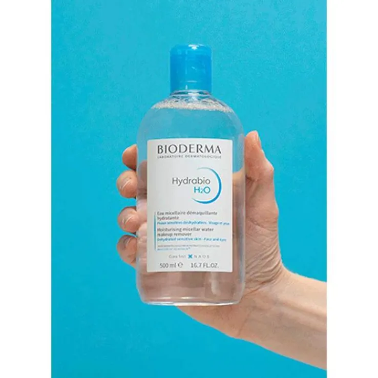 Bioderma Hydrabio H2O Mizellen-Reinigungslösung für feuchtigkeitsarme Haut, 500 ml