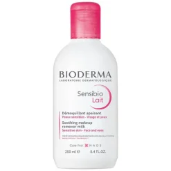 Bioderma Sensibio Lait Reinigungsmilch für empfindliche, zu Rötungen neigende Haut, 250 ml