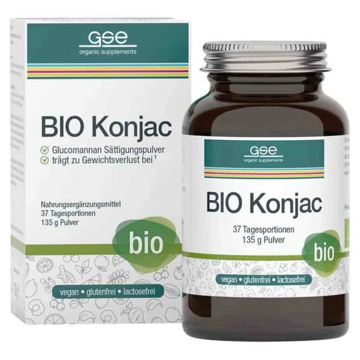 Bio Konjac Glucomannan Sättigungspulver, 135 g