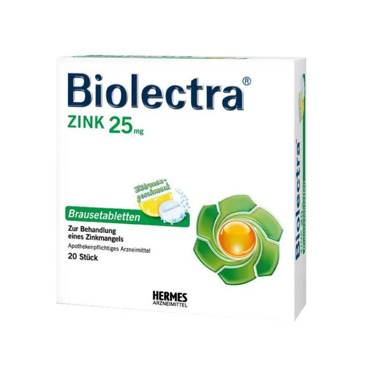 Biolectra Zink Brausetabletten, 20 St