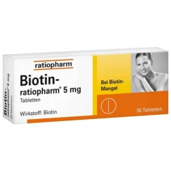 Biotin Ratiopharm 5 mg Tabletten, 30 St