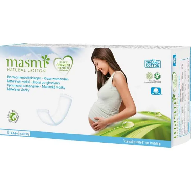 Bio Wochenbetteinlagen 100% Bio Baumwolle Masmi, 10 St