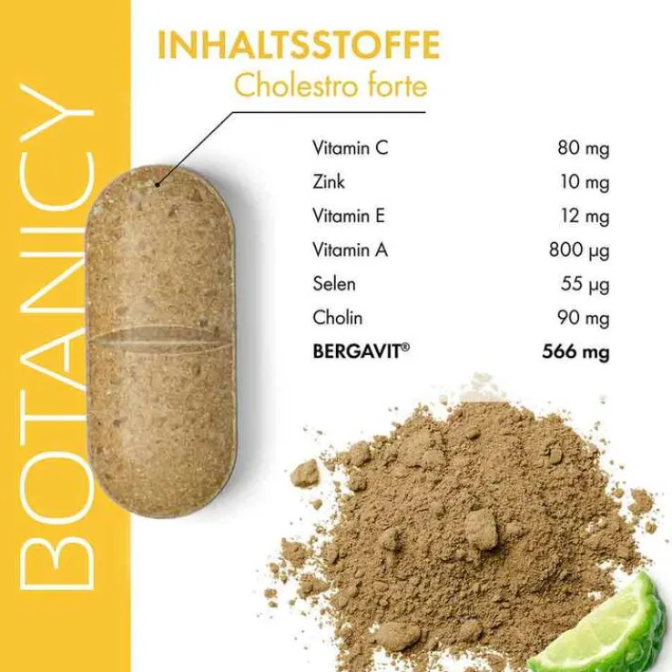 Botanicy Cholestro forte mit Bergavit Tabletten, 60 St