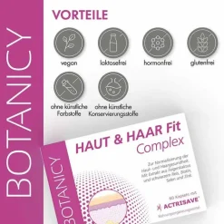Botanicy Haut & Haar Fit Complex mit Actrisave Kapseln, 60 St