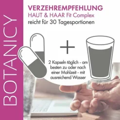 Botanicy Haut & Haar Fit Complex mit Actrisave Kapseln, 60 St