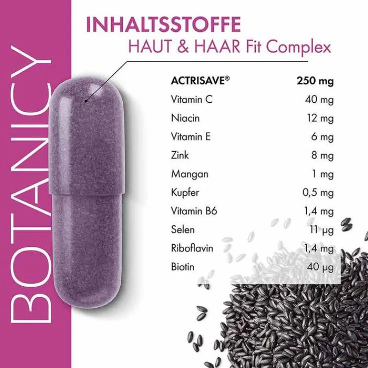 Botanicy Haut & Haar Fit Complex mit Actrisave Kapseln, 60 St