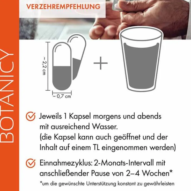 Botanicy Zündex forte Complex mit Optimsm Kapseln, 60 St