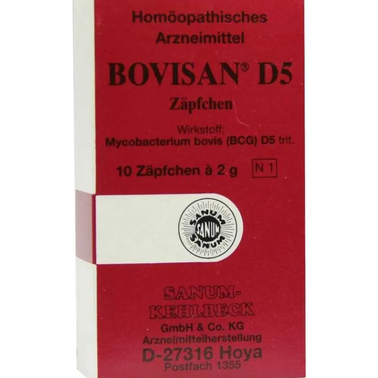 Bovisan D 5 Suppositorien, 10X2 g