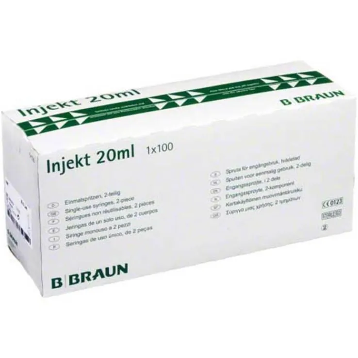 Braun Injekt Spritzen mit exz, 100X20 ml